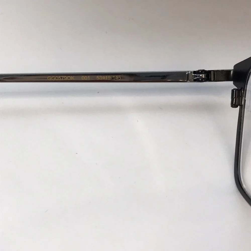 💯 Original Gucci Demo Rectangular Men's Eyeglasses GG0579OK 001